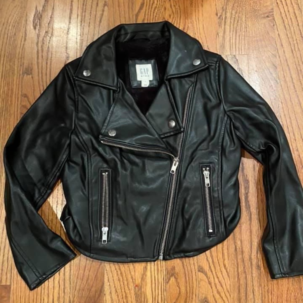 Gap Girls Faux leather Moto Jacket